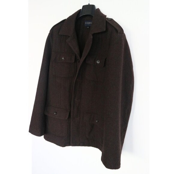 Banana Republic Brown Wool Military/Field Jacket - Size XL - Picture 3 of 10